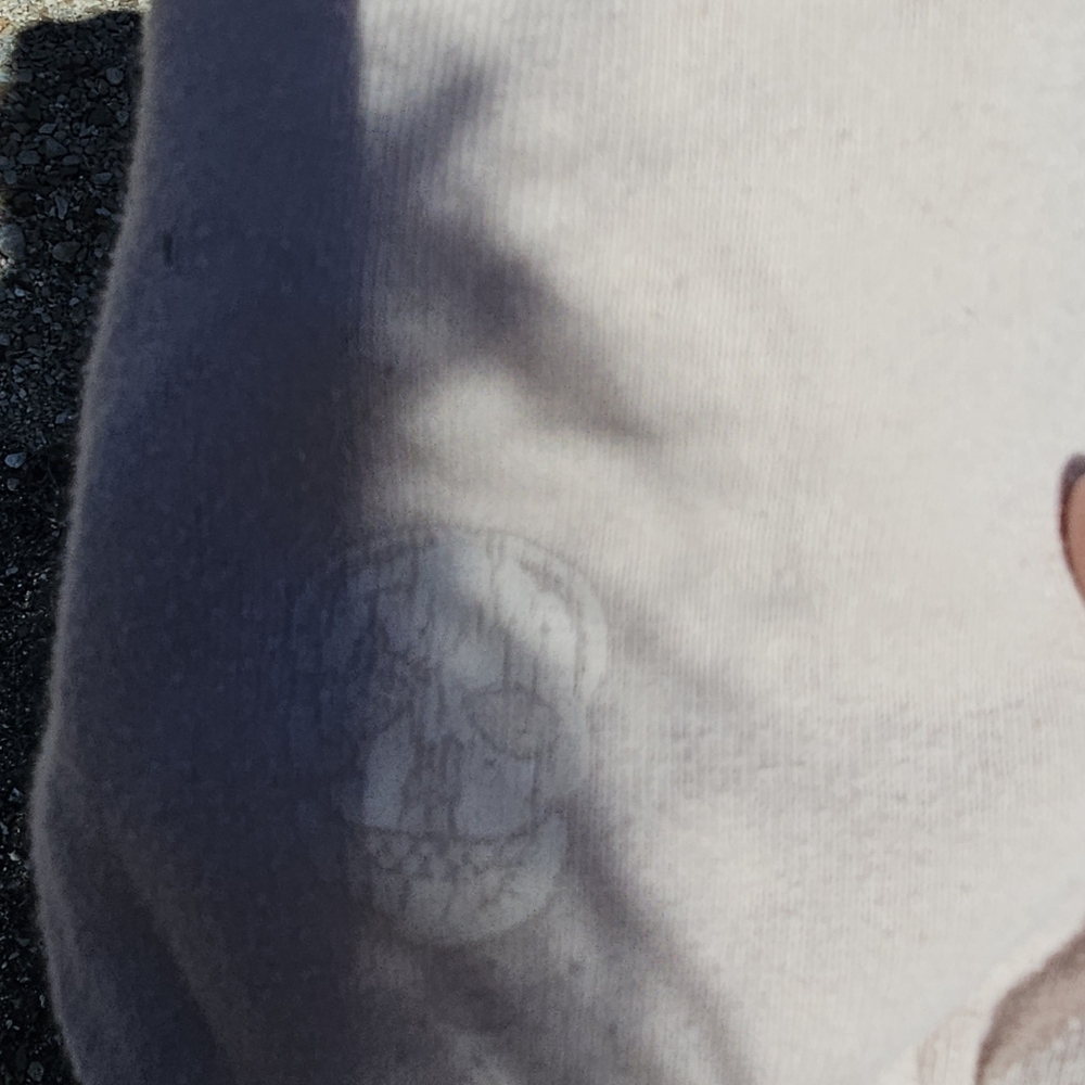 Ocean Drive Long Sleeve Fleece Skull Print Taupe Top Size‎ M - Picture 9 of 11